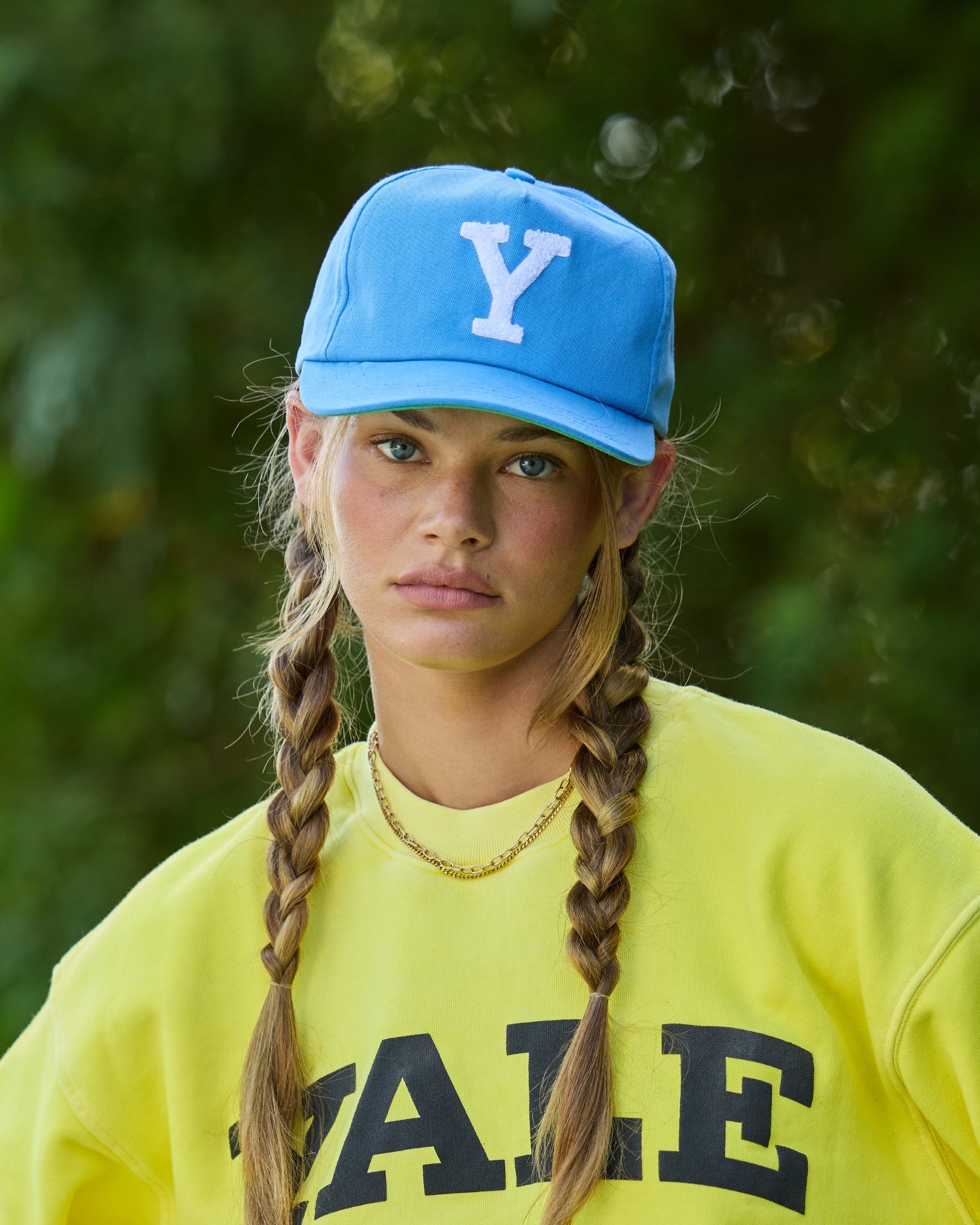 Yale University Chenille 5 Panel Cap - High Intensity Blue