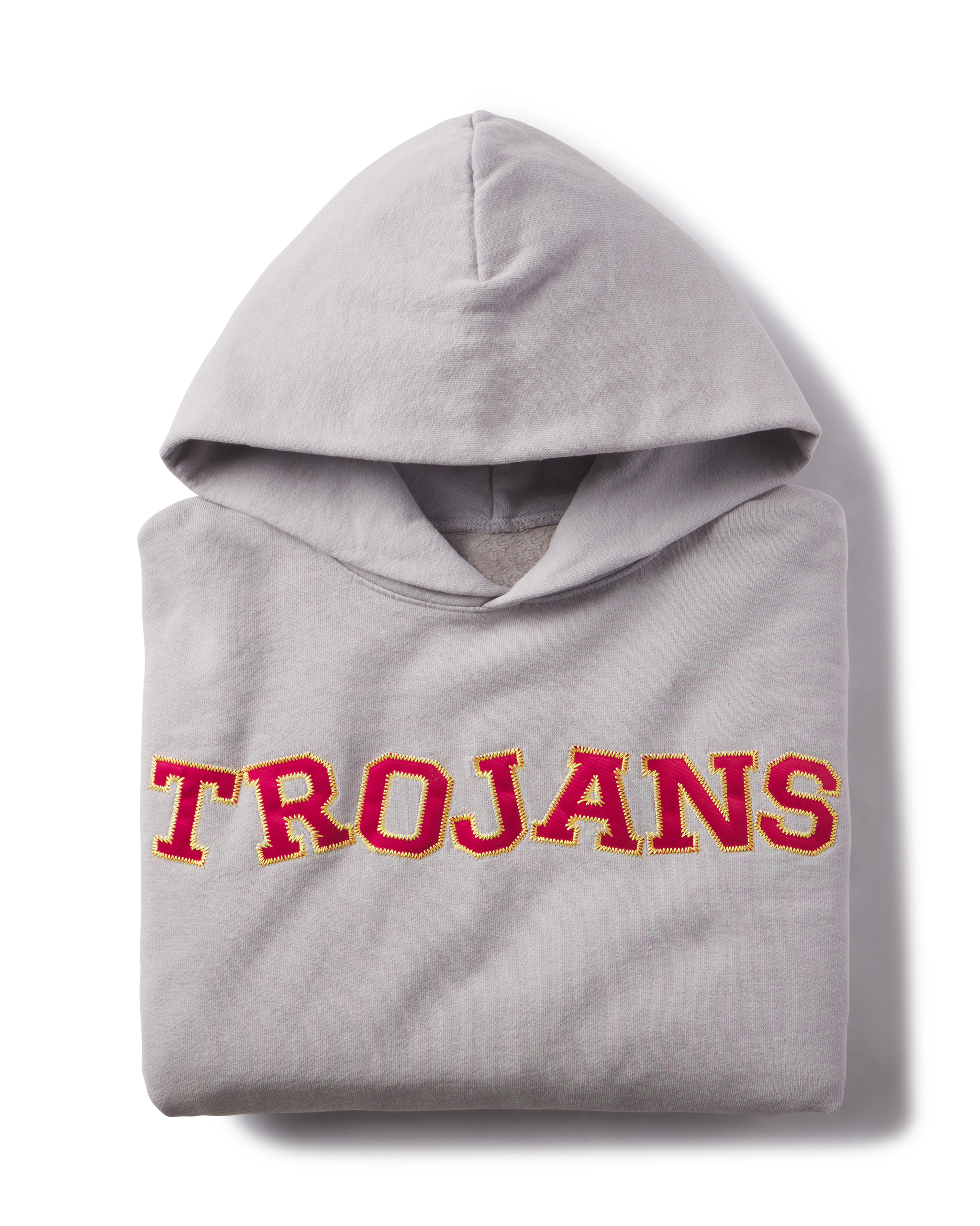 USC "Trojans" Toy Letters Hoodie, Vintage Light Gray