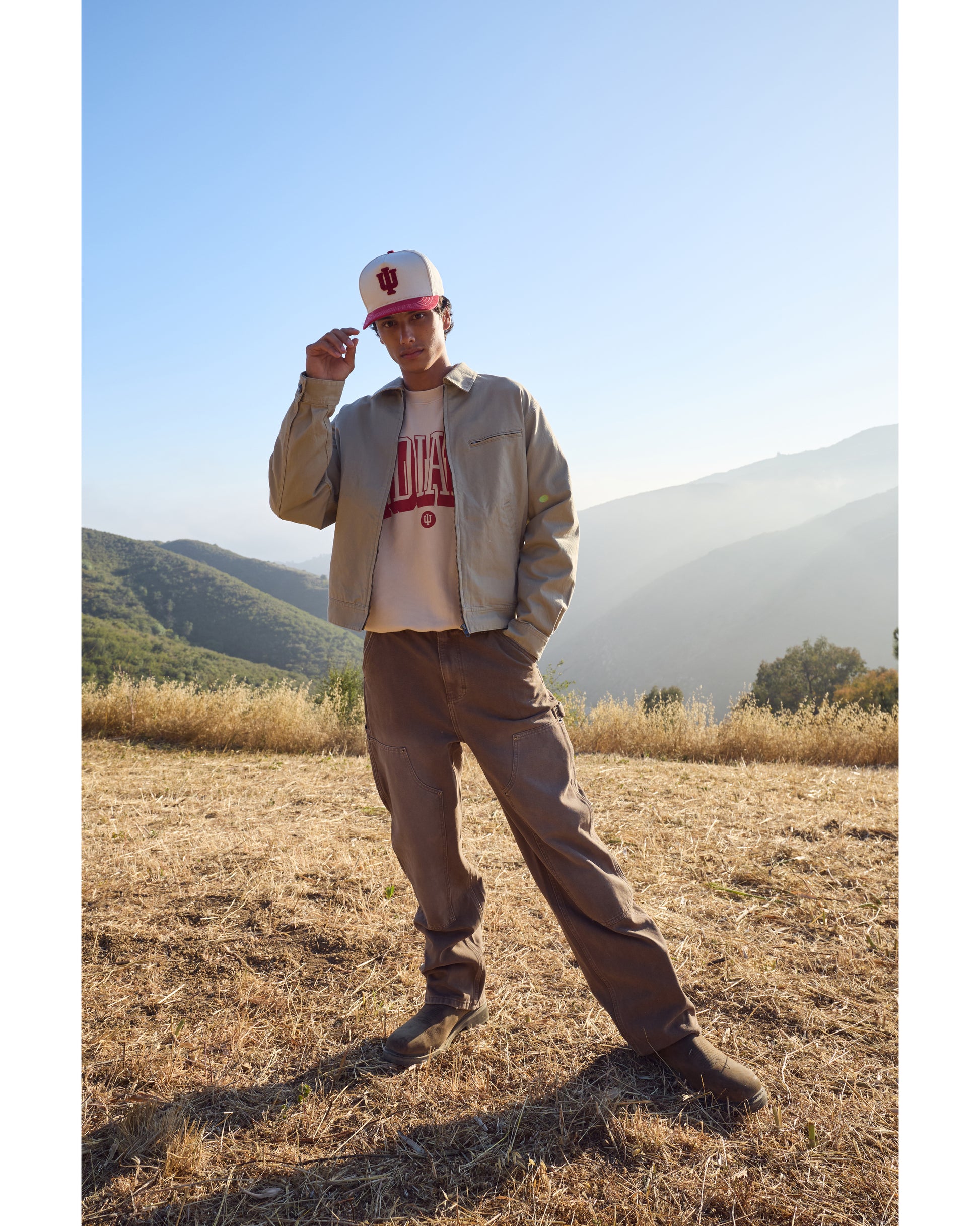 Indiana University Chenille 5 Panel Cap