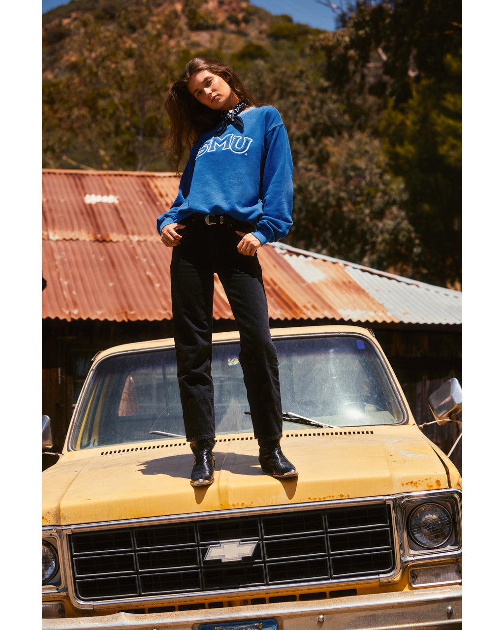 SMU Fuzzy Crewneck