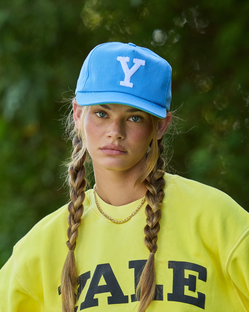 Yale University Chenille 5 Panel Cap - High Intensity Blue