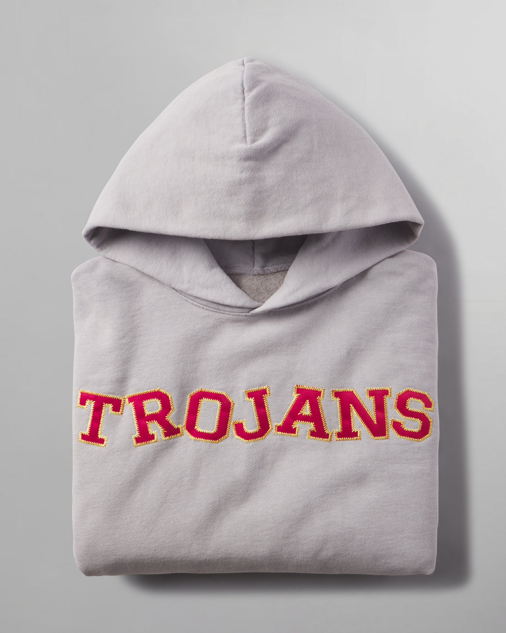 USC "Trojans" Toy Letters Hoodie, Vintage Light Gray