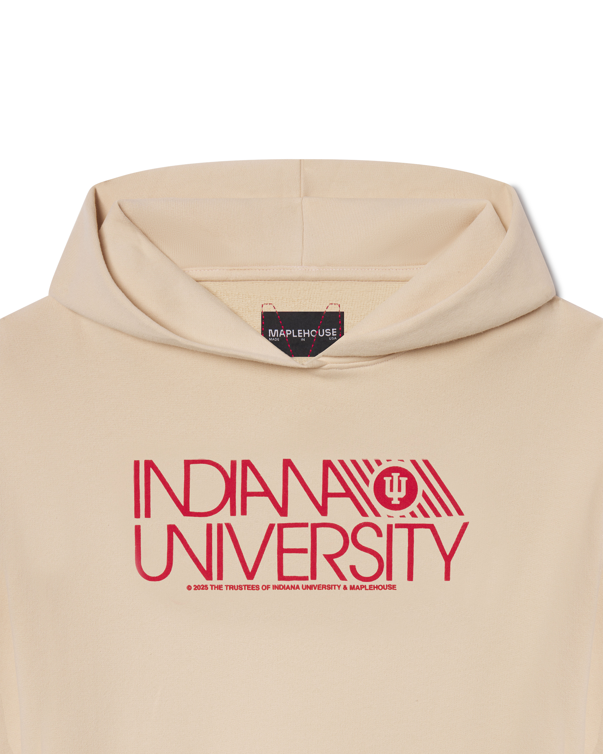 Indiana University Campus Dairy Cream Hoodie
